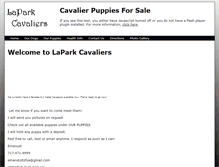 Tablet Screenshot of laparkcavaliers.com